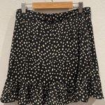 Urban Outfitters Ivory Polka Dots Tie-Front Ruffle Rara Mini Skirt Photo 6