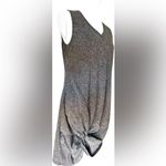 Gray Ruched Mini Dress Tank Top Style Photo 6