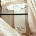 ASTR NWT  The Label Lilith Long Sleeve Cowl Neck Satin Blouse in Champagne - L Photo 6