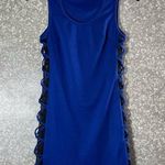 Papaya Womens Bright Blue Lace Cage Side Bodycon Dress - Size Small - Streetwear Photo 0