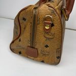 MCM  Monogrammed Boston Leather Bag Photo 8