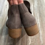 Seychelles  Score Ankle Bootie Soft Gray Suede Zip Almond Toe Block Heel Photo 6