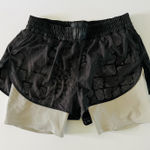 Alexander Wang 2014  x H&M Black Gray Reflective Biker Shorts - US 6 Photo 0