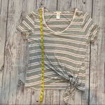 matty m  Striped Side Tie Tee Shirt. Size Small. EUC Photo 6