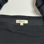 Madewell  Classic Black Crepe Square Neck Line Puff Long Sleeve Top Size Small Photo 7