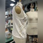 Claudia D. Vintage Beaded Vest XL White Photo 7
