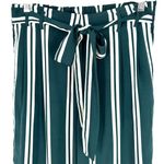 Lolly's Laundry Green and White Striped Casual Pants Size Small Photo 2