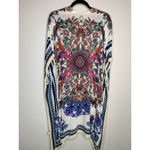 Boho Floral Open Front Kimono Shawl Duster OSFM Blue Size undefined Photo 5