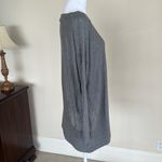 Splendid  Sweater Grey Asymmetrical Dolman Long Sleeve Boat Neck Small Photo 3