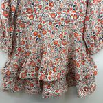 Vineyard Vines  Women's Ivy Ruffle Dress cotton silk floral multi stone size 12 Photo 7