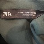 ZARA Dark Green Long Sleeve Dress Photo 3