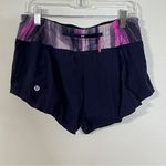 Lululemon Run Light As Air Indigo Blue Mirage Shorts Photo 1