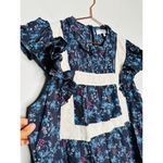 SEA NEW YORK Dark Blue Floral Cotton Lace Trimmed Tilly Tunic Dress Size 14 Photo 8