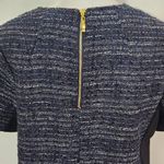  Metallic Navy Tweed Top Size Small NWOT Ava Dressy Tweed Blouse Photo 5