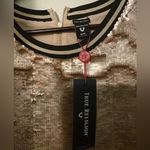 True Religion NWT  M black gold sequin dress wipe up and down sequin design Photo 4