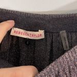 Rebecca Taylor Women's Grey Glitter Pleated Straight Midi Skirt Size S NWOT Photo 3