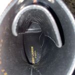 Saint Laurent Cherry Lace-up Platform Bootie in Smooth Leather Size 38 Photo 8