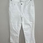 Maurice's Womens White Cropped Mid Rise Denim Jeans Size 10 Photo 8