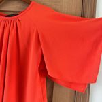 ZARA Orange Butterfly Sleeve Blouse size Small Photo 2