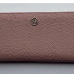 Anne Klein  Pink Gold Card Holder Slot Pockets Folding Snap Closure Wallet Photo 1