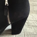 Rag and Bone  Margot Black Suede Ankle Booties Heels Side Zip 3.5" Sz 41 (10.5) Photo 8