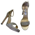 Jimmy Choo  Misty Silver Glitter Sandals Photo 1