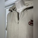 Vintage Harley Davidson Cream Short Sleeve Novelty Biker Gear Vest Womens Hoodie Size XL Photo 3