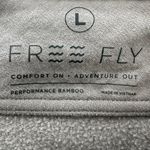 Free Fly Bamboo Sweatshirt Long Sleeve Top Relaxed Bateau Neck Hiking Taupe L Gray Size L Photo 1