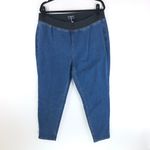 Bloomchic  Stretchy High Rise Dark Wash Wideband Waist Jeans Dark Wash 18 Photo 2