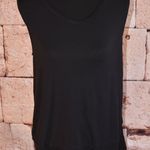 Soft Surroundings  very Black Sleeveless Top size large Photo 0