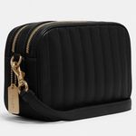 Coach Jes Crossbody Bag with Puffy Linear Quilting C1569 Black Gold Hardware Photo 2