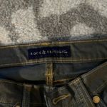 Rock & Republic  Gray/Gold Spun Denim Jeans Size 8 Photo 1