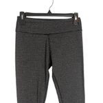 Kyodon Women's Size Small Striped Black Grey Thermal Leggings Photo 1