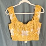 Du Paradis: Marigold cropped, side zip, thick strap top Photo 0