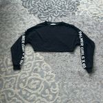 Miss Sixty Elizabeth Sulcer X  Palmer Girls Long Sleeve Crop Top Black XS Photo 1