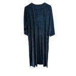 NWT Quacker Factory Navy Blue Velour Beaded Caftan – Women’s Size 1X Photo 2