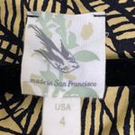 Anthropologie Weston Wear Yellow Black Emerging Leaves Sleeveless Dress Size 4 Photo 1