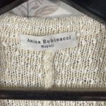 Amina Rubinacci Napoli Cream Textured Knit Cardigan Jacket Sweater 44 Made Italy Size 8 Photo 3
