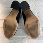 mix no. 6 Pumps Womens 7.5 Black Faux Suede Block Heels OMMI Round Toe Solid Photo 10