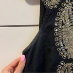 Free People Black & Gold Embellished Sparkly Dress Photo 5