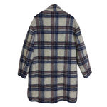Isabel Marant ETOILE Gabriel Coat Womens IT 40 US 8 Blue Red Plaid Wool Blend Photo 9