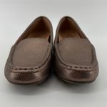 Vionic Women 5 Debbie Metallic Slip On Moccasin Loafer Brown Arch Support NWOB Photo 1