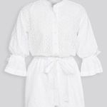 Rebecca Taylor NWT La Vie Eyelet Romper in Milk White One-Piece M $350 Photo 0