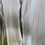 Elie Tahari Grey Green Ombre Long Sleeve Button Down Shirt Silk Blend Size Large Photo 3