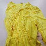 superdown  Ilana Ruched Mini Dress in Neon Yellow XL Photo 5