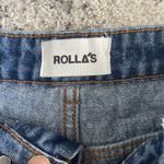 Rolla's Dusters High Rise Slim Cut Off Jean Shorts Size 28 Medium Wash Blue Photo 1