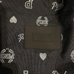 Victoria's Secret Victoria’s Secret PINK Black & Silver Tote Bag with Zipper Photo 2