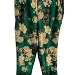 ZARA  Green/Gold Floral Trousers Size M Photo 7