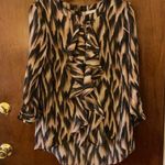 Ruffle Blouse by NY & Company Black Size M Photo 0