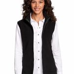 Cutter and Buck new 𦹠Full Zip Soft Warm Cozy Fleece Vest 𦹠Black Photo 11